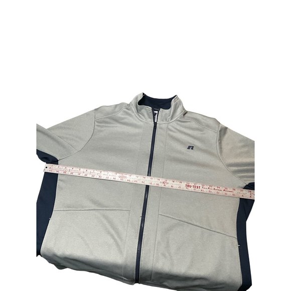 Russell DRI-POWER 2XL Gray Full Zip Men's‎ Jacket - Picture 5 of 6